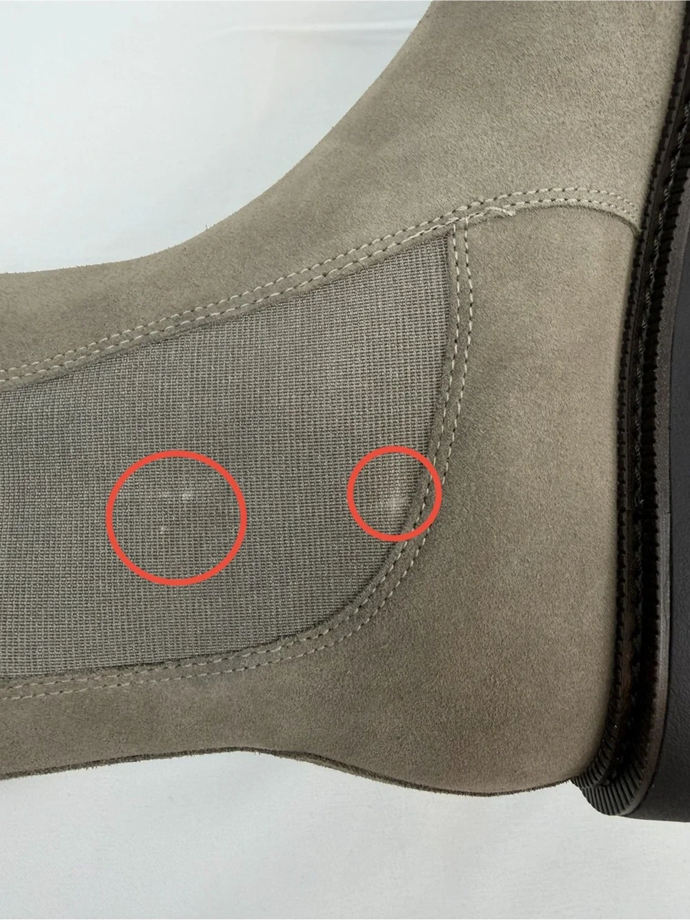 Sam Edelman Suede Leather Laguna Chelsea Boots Women’s 9 Grey Beige